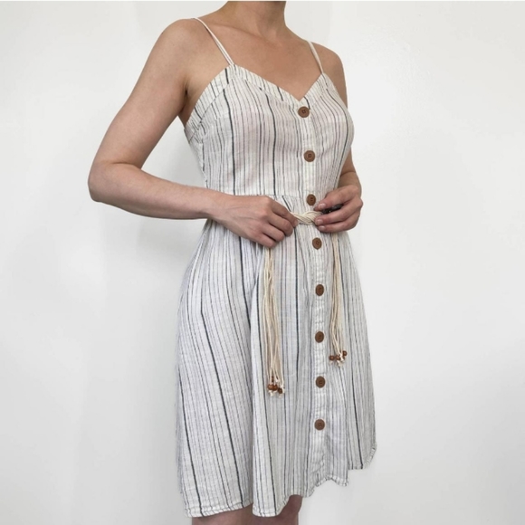 So Cotton pinstripe dress NWT - Picture 4 of 12